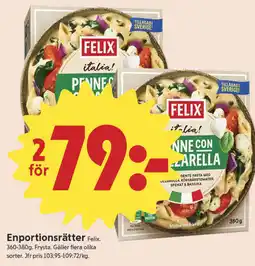 ICA Nära FELIX Enportionsrätter erbjuda