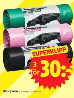 ICA Supermarket ICA Hundpäsar erbjuda
