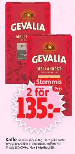 ICA Supermarket GEVALIA Kaffe erbjuda