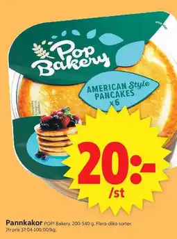 ICA Supermarket POP! BAKERY Pannkakor erbjuda