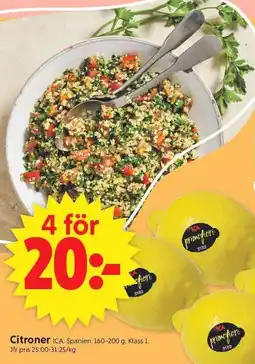 ICA Supermarket ICA Citroner erbjuda