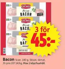 ICA Supermarket SCAN Bacon erbjuda
