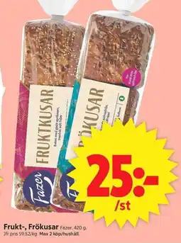 ICA Supermarket FAZER Frukt-, frökusar erbjuda