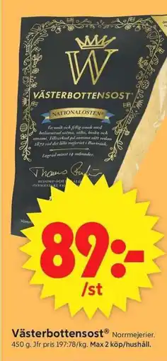 ICA Supermarket Västerbottensost erbjuda