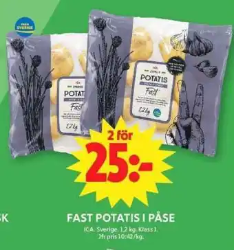 ICA Supermarket FAST POTATIS I PÅSE erbjuda