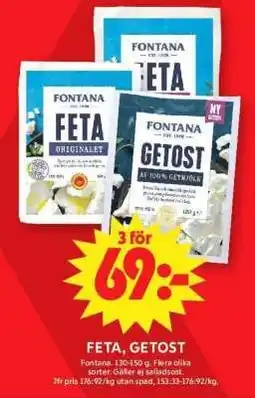 ICA Supermarket Feta, Getost erbjuda