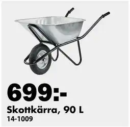 Biltema Skottkärra, 90 L erbjuda