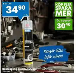 Biltema Bromsrengöring, 400 ml erbjuda