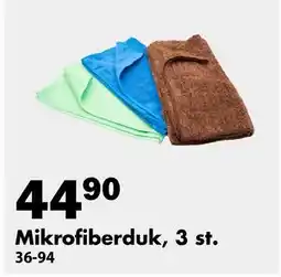 Biltema Mikrofiberduk, 3 st erbjuda