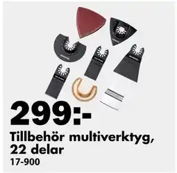 Biltema Tillbehör multiverktyg, 22 delar erbjuda