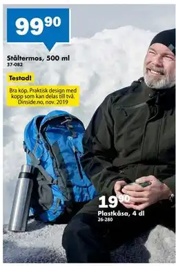 Biltema Plastkåsa, 4 dl erbjuda