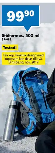 Biltema Ståltermos, 500 ml erbjuda