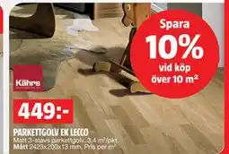 Bauhaus PARKETTGOLV EK LECCO erbjuda