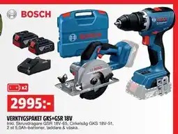 Bauhaus VERKTYGSPAKET GKS+GSR 18V erbjuda