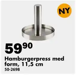Biltema Hamburgerpress med form, 11,5 cm erbjuda