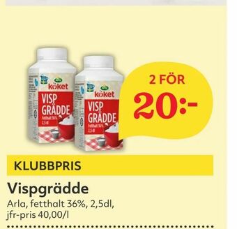 Hemköp Vispgrädde erbjuda