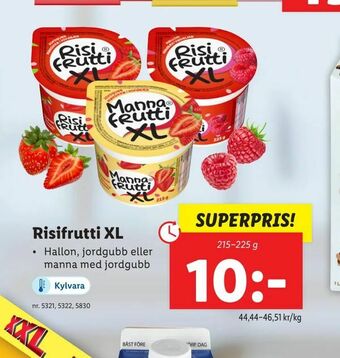 Lidl Risifrutti XL erbjuda