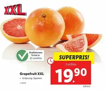 Lidl Grapefruit XXL erbjuda