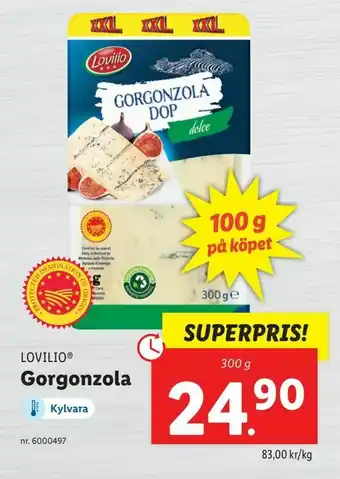 Lidl Gorgonzola erbjuda