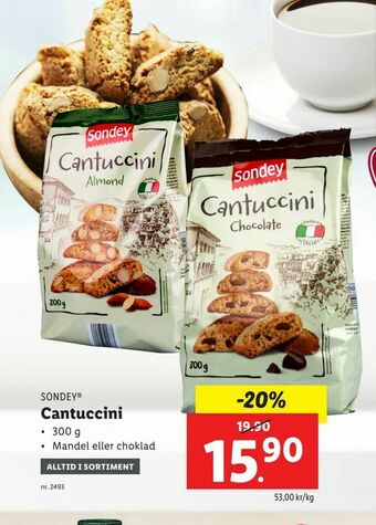 Lidl Cantuccini erbjuda