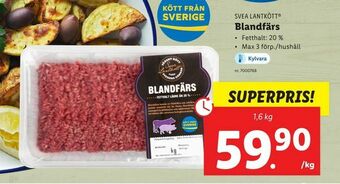 Lidl Blandfärs erbjuda