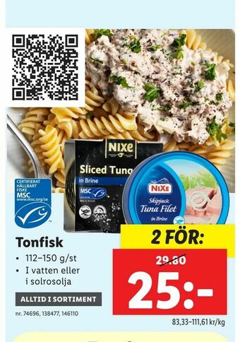 Lidl Tonfisk erbjuda
