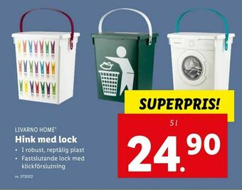 Lidl Hink med lock erbjuda