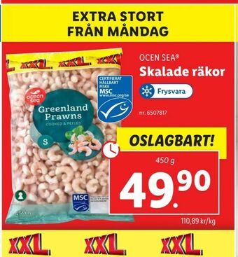Lidl Skalade räkor erbjuda