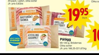 Matöppet Pålägg erbjuda