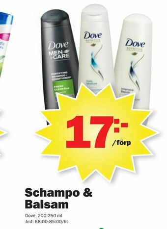 Pekås Schampo & Balsam erbjuda