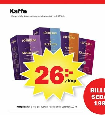 Pekås Kaffe erbjuda