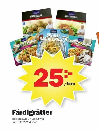 Pekås Färdigrätter erbjuda