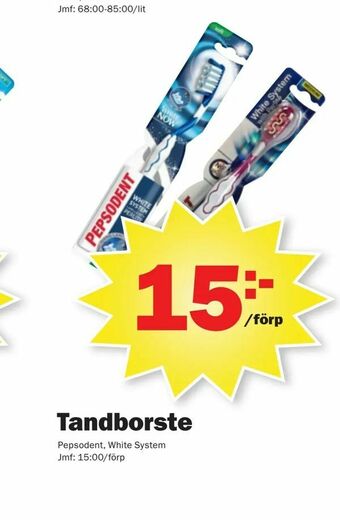 Pekås Tandborste erbjuda