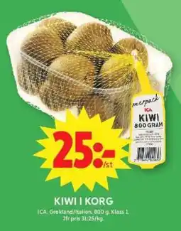 ICA Supermarket KIWI I KORG erbjuda