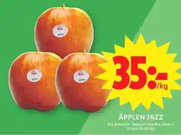 ICA Supermarket Äpplen Jazz erbjuda
