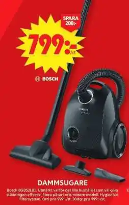 ICA Supermarket Bosch BGBS2LBL Dammsugare erbjuda