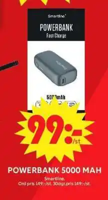 ICA Supermarket POWERBANK 5000 MAH erbjuda