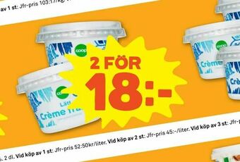 Stora Coop Crème fraiche erbjuda