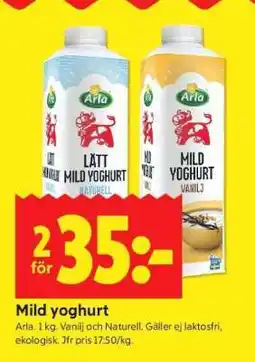 ICA Supermarket MILD YOGHURT erbjuda