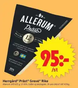 ICA Supermarket Herrgård Präst Grevé Rike erbjuda