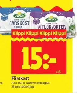 ICA Supermarket Färskost erbjuda