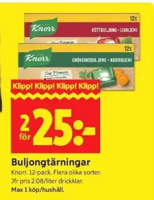 ICA Supermarket Buljongtärningar erbjuda