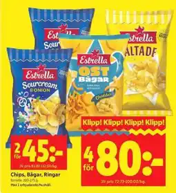 ICA Supermarket CHIPS, BÅGAR, RINGAR erbjuda