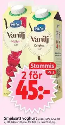 ICA Supermarket Valio Vanilj Yoghurt erbjuda