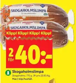 ICA Supermarket SKOGAHOLMSLIMPA erbjuda