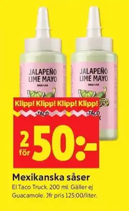 ICA Supermarket Mexikanska såser erbjuda