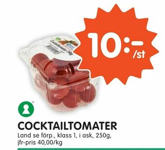 Tempo Cocktailtomater erbjuda