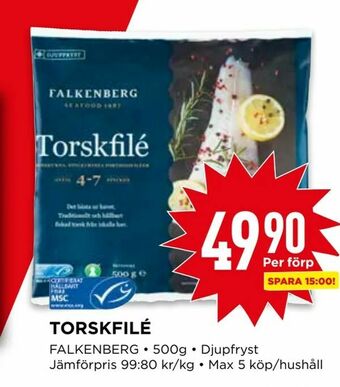 Willys Torskfilé erbjuda