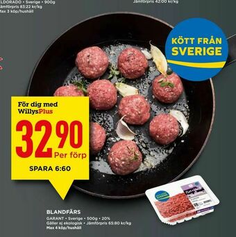 Willys BLANDFÄRS erbjuda