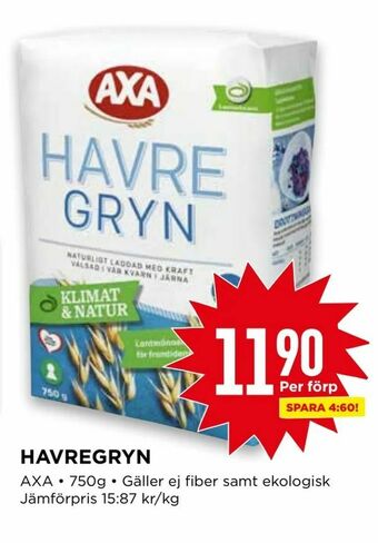 Willys Havregryn erbjuda